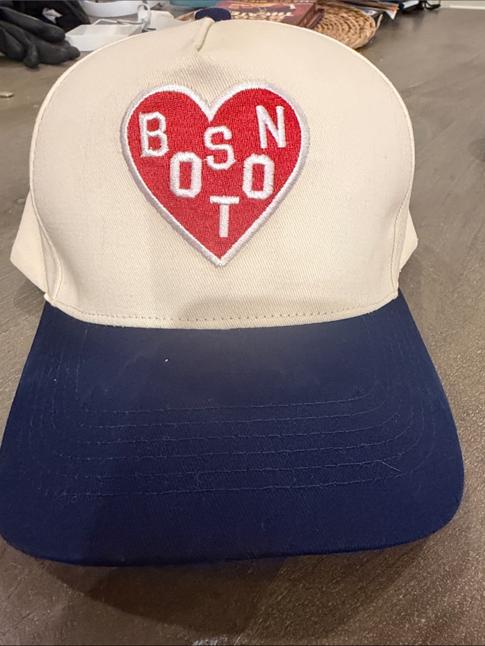 Boston Heart Patch Two-Tone Baseball Cap
